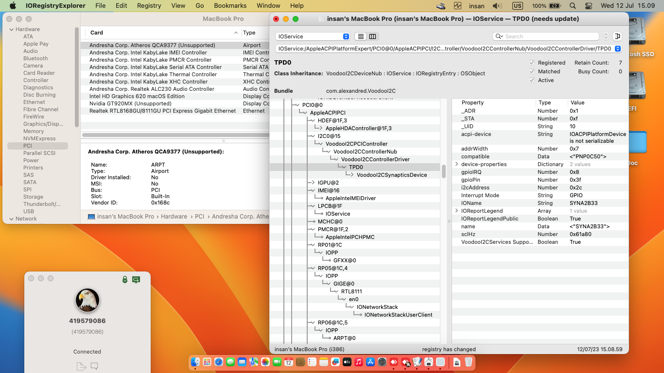 Lenovo Ideapad 320 14IKB 3rd [KabyLake   Intel HD 620 + I2C]   OpenCore 1